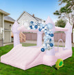 AKSPORT White Bounce House 11.97 * 8.98 * 7.15FT