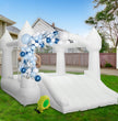 AKSPORT White Bounce House 11.97 * 8.98 * 7.15FT