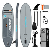 AKSPORT 10' Inflatable Stand-up Paddle Board Package Grey