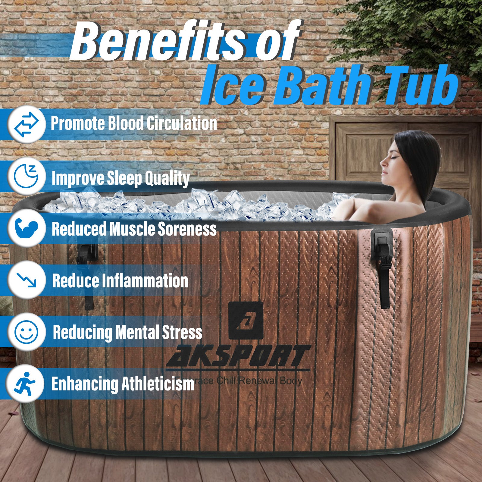 AKSPORT Ice Bath Tub
