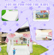 AKSPORT White Bounce House 11.97 * 8.98 * 7.15FT