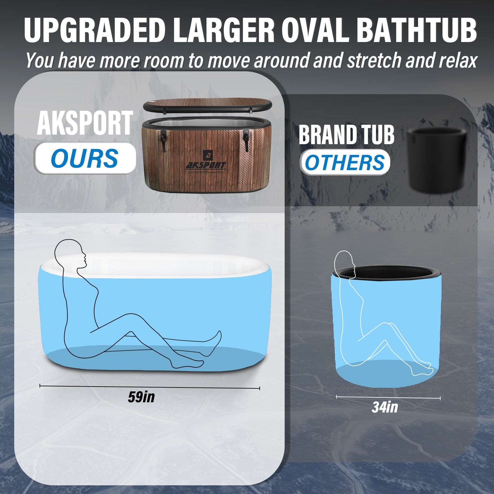 AKSPORT Ice Bath Tub