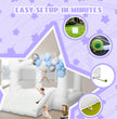 AKSPORT White Bounce House 11.97 * 8.98 * 7.15FT