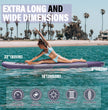 AKSPORT 10' Inflatable Stand-up Paddle Board Package Purple