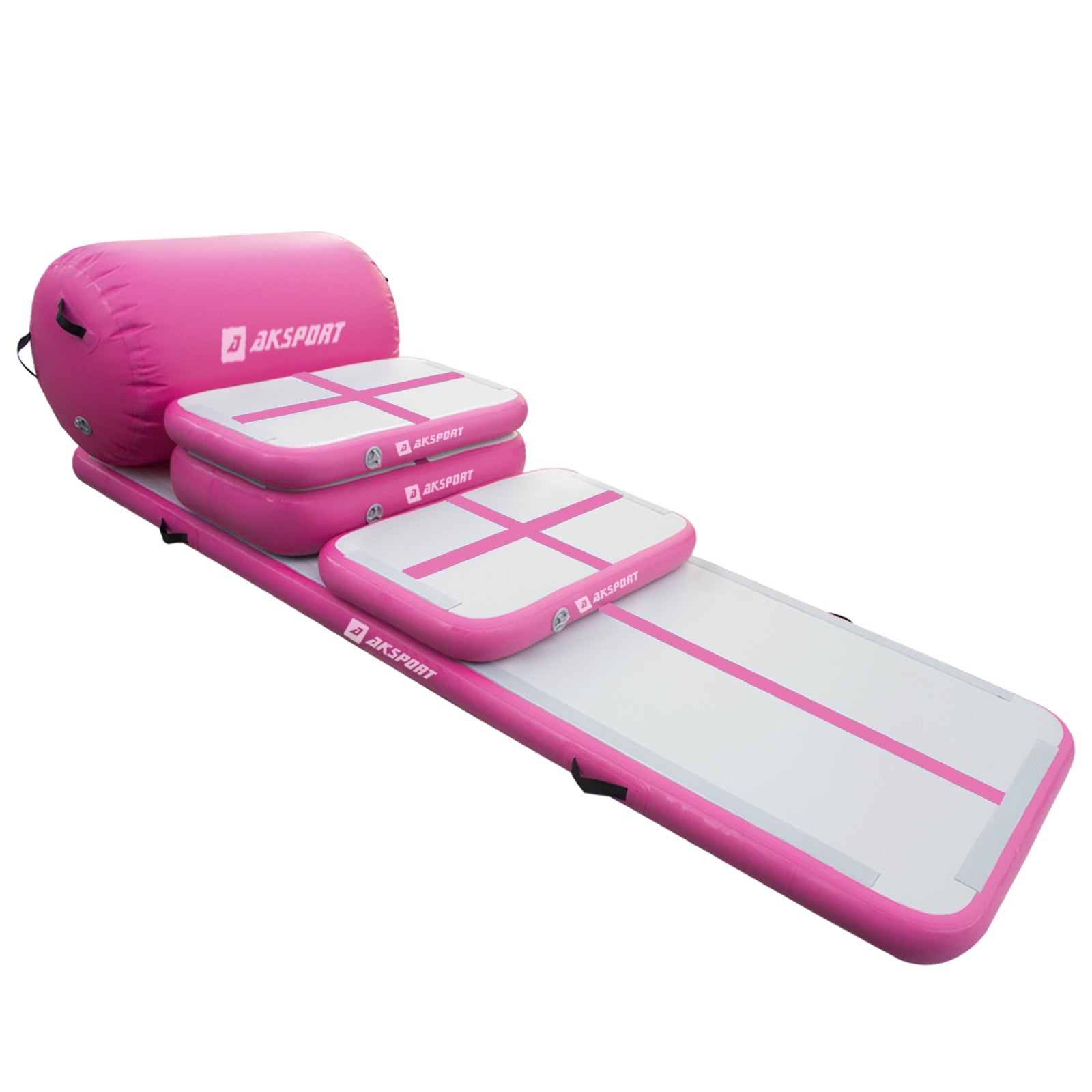Set Tappetini Auto Universali SUMEX Alu-Look Rosa – 4 Pezzi In Pvc Lucido Con Antiscivolo, Facili Da Pulire