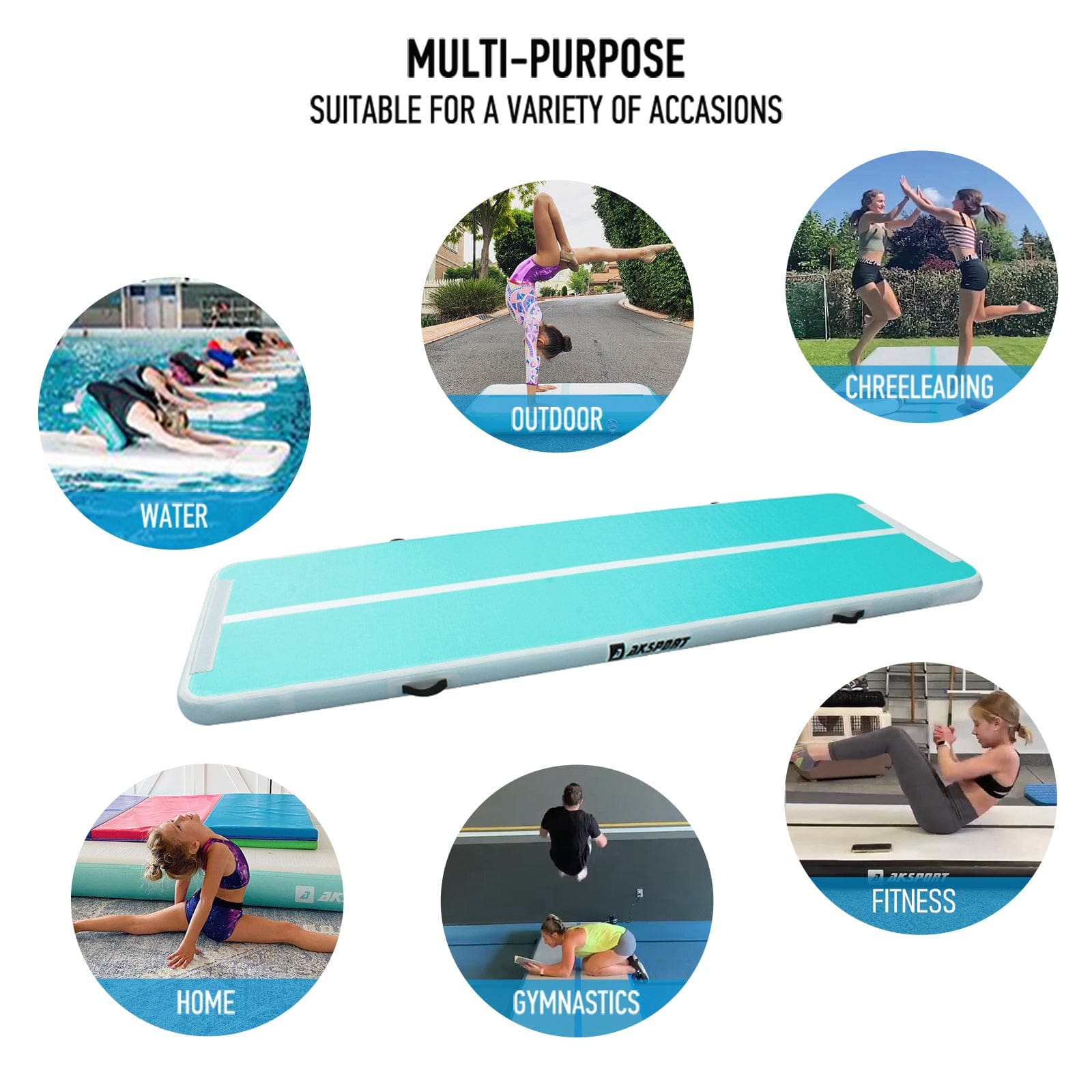 AKSPORT Air Track P10 Home - Gymnastics Sisters AKSPORT Air Track P10 Home - Gymnastics Sisters