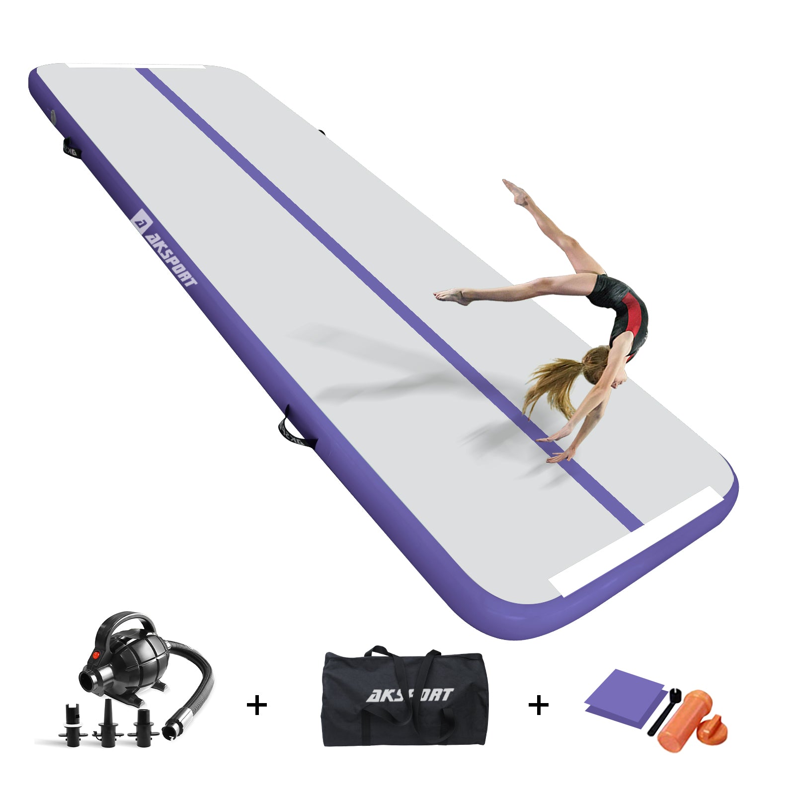 Airtrack mat met elektrische luchtpomp, 10 cm hoog, 3 m opblaasbare turnmat, gymnastiekmat, yogamat, camping, trainingsmat Airtrack mat met elektrische luchtpomp, 10 cm hoog, 3 m opblaasbare turnmat, gymnastiekmat, yogamat, camping, trainingsmat
