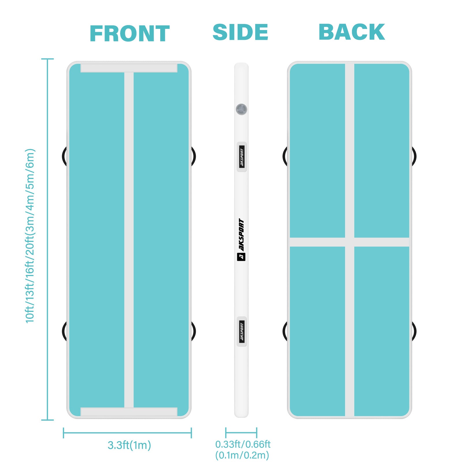 AKSPORT Air Track P10 Home - Gymnastics Sisters