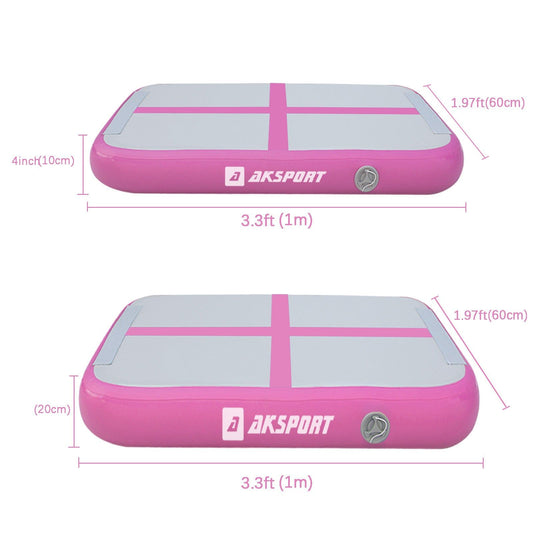 AKsport AirBoard/AirBlock Springboard - Pink - AKSPORT